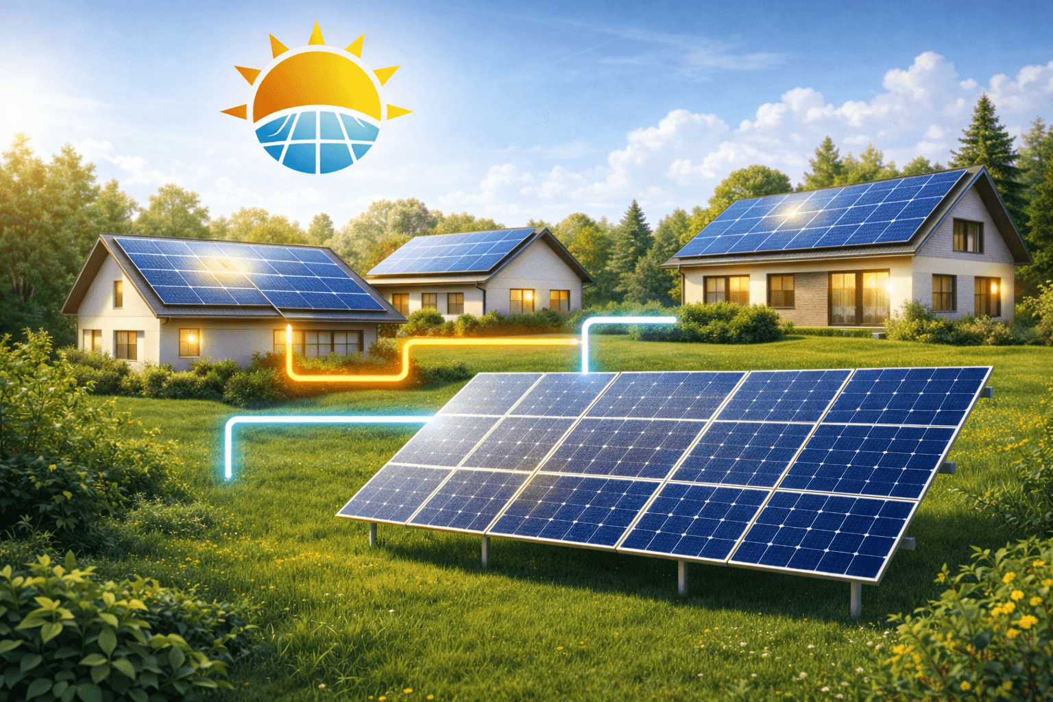 Professionelle Montage von Solarmodulen